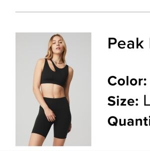 Alo Peak Bra In Black